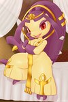 2_toes absurd_res anthro aurum_(iron_dragon993) breasts feet female full-length_portrait generation_3_pokemon gold_(metal) gold_crown gold_jewelry hand_on_cheek hi_res jewelry looking_at_viewer mawaifu mawile nintendo open_mouth open_smile pokemon pokemon_(species) portrait pseudo_hair red_eyes shaded sitting small_breasts smile soft_shading solo toes watermark yellow_body