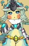 Rating: s
ID: 1396393
Date: 2017-12-07 16:54:08 -0500
Status: active
Score: 30
absurd_res avian berseepon09 blade_(xenoblade) blue_eyes eyelashes eyewear feathers featureless_crotch female finch_(xenoblade) goggles hi_res navel open_mouth question_mark short_stack simple_background solo xenoblade_chronicles xenoblade_chronicles_2 post #1396393