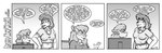 2024 anthro beagle bottomwear brave_new_world_(style_wager) breasts canid canine canis cheek_tuft chest_tuft clothed clothing dialogue domestic_dog duo english_text eyewear facial_tuft female glasses greyscale henrietta_hound hunting_dog mammal midriff monochrome mouse murid murine navel pattern_clothing pattern_shirt pattern_topwear penny_pound rodent scent_hound shirt simple_background sitting standing style_wager text topwear tuft