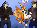 Rating: e
ID: 4275992
Date: 2023-09-06 02:23:58 -0400
Status: active
Score: 27
2020 4:3 anthro areola bat bedroom_eyes beowolf_(rwby) big_breasts blue_background breasts bulge cleavage clothed clothing collar dust:_an_elysian_tail female fidget_(elysian_tail) gloves_(marking) glowing glowing_eyes green_eyes group hat headgear headwear heart_symbol huge_breasts legwear mammal markings marty_the_beowolf mike_the_beowolf narrowed_eyes nimbat panties seductive shieltar simple_background spread_wings thigh_highs trio underwear wings post #4275992