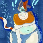 Rating: q
ID: 5542892
Date: 2025-05-01 22:33:40 -0400
Status: active
Score: 28
1:1 anthro belly belly_expansion belly_overhang bodily_fluids cate_meowdy caught_in_the_act clothing epic_games expansion felid feline female fortnite fortnite:_battle_royale hi_res jimhongdingdong mammal navel nervous nervous_smile nervous_sweat solo sweat wardrobe_malfunction weight_gain post #5542892