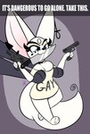 2022 4foxsakes absurd_res alexander_leblanc_(4foxsakes) anthro barefoot big_ears blue_eyes bottomless canid canine chest_tuft clothed clothing digital_drawing_(artwork) digital_media_(artwork) dual_wielding duo ear_piercing english_text eyelashes feet femboy fennec_fox fox fur gun hi_res holding_another holding_gun holding_object holding_ranged_weapon holding_weapon impact_(font) it's_dangerous_to_go_alone knife knife_in_mouth male male_anthro mammal meme mostly_offscreen_character narrowed_eyes object_in_mouth piercing ranged_weapon shirt shirt_only simple_background size_difference tail text text_on_clothing text_on_shirt text_on_topwear thick_eyelashes topwear topwear_only true_fox tuft weapon white_body white_ears white_fur white_tail