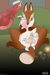 2:3 absurd_res anal anal_penetration animal_genitalia anthro anthro_on_feral asmallotter balls belly bestiality bodily_fluids breath canid canine canine_genitalia clothing comic cum cum_explosion cum_inside cutaway deep_penetration duo ejaculation feral forest forest_background fox fungus fur genital_fluids genitals grunting hi_res internal internal_anal knot knotting lagomorph leporid male male/male mammal moisture motion_lines mushroom mushroom_cap nature nature_background orange_body orange_fur outside panting paws penetration plant predator/prey pump rabbit red_clothing scarf sex shrub sitting sitting_on_another sitting_on_ground sitting_position size_difference slightly_chubby splort sweat sweatdrop tail tree wet white_belly white_body white_fur