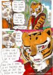 2015 ailurid anthro better_late_than_never comic daigaijin dialogue dreamworks english_text felid female kung_fu_panda male mammal master_shifu master_tigress painting_(artwork) pantherine red_panda text tiger traditional_media_(artwork) watercolor_(artwork)