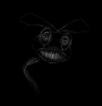 2024 black_background creepy digital_media_(artwork) female ilovevibri lagomorph leporid mammal monochrome monster nightmare_fuel rabbit scary shadow simple_background solo vib-ribbon vibri what where_is_your_god_now why