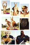 2023 2:3 abs anthro anthro_on_anthro armpit_hair blonde_hair body_hair brown_body car clothing comic dream_and_nightmare english_text equid equine erection erection_while_penetrated eyewear facial_hair genitals group hair hi_res hitchhiking horn horse humanoid_genitalia humanoid_penis lagomorph leporid male male/male mammal mature_anthro muscular muscular_anthro muscular_male mustelid nipples nude officer_burke officer_munroe otter outside penis police police_uniform public public_erection public_nudity public_sex rabbit rick_(dream_and_nightmare) sex sunglasses text uniform vehicle