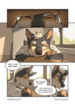 adolescent anthro bodily_fluids canid canine canis canyne_khai comic dream english_text hi_res male mammal rook_(canyne_khai) school solo sweat text url wolf young young_anthro