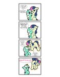 absurd_res bonbon_(mlp) comic dialogue duo english_text equid equine fearingfun female female/female feral friendship_is_magic hasbro hi_res horn lyra_heartstrings_(mlp) magic mammal my_little_pony mythological_creature mythological_equine mythology raised_tail simple_background tail telekinesis text unicorn white_background