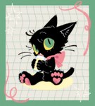 ambiguous_gender anthro baby_bottle domestic_cat felid feline felis green_eyes hi_res mammal pawpads pupils slit_pupils solo takoya_de