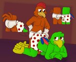 anthro avian barefoot beak bird boxers_(clothing) boxers_only briefs briefs_only butt chicken clothed clothing cutaway disney duo feet frottage galliform gallus_(genus) gramy grinding jose_carioca male male/male panchito_pistoles parrot penile phasianid polka_dot_boxers polka_dot_underwear sex tented_briefs tenting the_three_caballeros tighty_whities topless underwear underwear_only underwear_sex white_boxers white_briefs white_clothing white_underwear