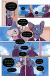 2:3 bastriw clothing comic cris_(bastriw) dialogue domestic_cat english_text felid feline felis green_eyes hairless hairless_cat hi_res male mammal pato_(bastriw) purple_eyes sphynx_(cat) suit text