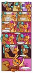 absurd_res against_surface against_wall animal_genitalia animal_penis anthro anthro_on_feral bestiality between_legs blush bodily_fluids canon_x_oc comic cyan_sand_(oc) dialogue dragon duo earth_pony english_text equid equine equine_genitalia equine_penis female feral friendship_is_magic genitals half-erect hasbro hi_res horse imminent_fellatio imminent_oral interspecies kiss_on_lips kissing male male/female mammal my_little_pony mythological_creature mythological_scalie mythology penis pony scalie sketchy_skylar smolder_(mlp) sweat text