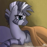 1:1 bed digital_media_(artwork) equid equine female feral friendship_is_magic furniture hasbro john_joseco mammal my_little_pony pillow shaded solo zebra zecora_(mlp)