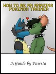 absurd_res anthro black_body black_fur black_hair blue_body blue_fur collar comic duo ear_piercing ear_ring english_text eyes_closed fur generation_4_pokemon green_body green_fur hair heart_symbol hi_res how_to_be_an_amazing_pokemon_trainer kiss_on_lips kissing lucario male male/male mammal murid murine nintendo pawsta pawsta_(character) piercing pokemon pokemon_(species) rat ring_piercing rodent spiked_collar spikes text