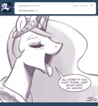 dialogue english_text equid equine female feral friendship_is_magic hasbro horn john_joseco mammal my_little_pony mythological_creature mythological_equine mythology princess princess_celestia_(mlp) royalty solo text tumblr unicorn