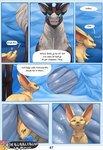 2024 big_ears blue_eyes canid canine comic conditional_dnp deer dialogue dr.bubblebum duo english_text fennec_fox feral fox fryx_(dr.bubblebum) green_eyes mammal new_world_deer reindeer talking_feral text true_fox