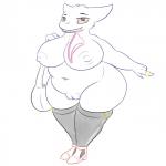 1:1 anthro anthrofied areola bag belly big_breasts big_butt biped breasts butt clothed clothing female footwear fur generation_1_pokemon gengar genitals ghost half-closed_eyes head_tuft hi_res high_heels huge_breasts jewelry legwear looking_at_viewer monochrome mostly_nude narrowed_eyes navel nintendo nipples obese obese_anthro obese_female overweight overweight_anthro overweight_female panties partially_clothed pokemon pokemon_(species) posexe purple_body purple_skin pussy red_eyes ring shoes shoulder_bag simple_background smile solo spirit stockings teeth thick_thighs tuft underwear underwear_in_mouth white_background wide_hips