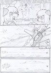 action_scene aircraft airship ambiguous_gender anthro black_and_white canid canine canis cloud comic dialogue duo english_text explosion field folded_ears fur gun gunshot hair hair_over_eyes kitfox-crimson long_hair machine mammal mecha melee_weapon monochrome mountain multicolored_body multicolored_fur onomatopoeia open_mouth ranged_weapon sketch sky skyscape sound_effects speech_bubble stolen_generation swastika sword text two_tone_body two_tone_fur vehicle weapon