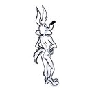 1:1 3_toes 4_fingers anthro arched_back arm_tuft athletic back_muscles bent_leg biped black_and_white black_nose butt calf_tuft canid canine canis casual_nudity cheek_tuft chest_tuft coyote curling_tail detailed digital_drawing_(artwork) digital_media_(artwork) elbow_tuft eyebrows facial_tuft feet fingers fist_on_own_hip gaze greyscale guide_lines hands_on_hips hands_on_own_hips hi_res humanoid_hands humanoid_heel knee_tuft leg_tuft looking_up looney_tunes male mammal monochrome nude paws pecs pinup plantigrade pose raised_heel raised_tail rear_view redraw ribs shoulder_tuft simple_background sketch sketchy skinny solo spine standing standing_on_toes staring_up stevethedragon tail thick_calves thick_eyebrows tiptoes toes tuft warner_brothers white_background wile_e._coyote