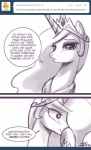 comic crown dialogue english_text equid equine female feral friendship_is_magic hair hasbro headgear horse jewelry john_joseco long_hair mammal monochrome my_little_pony necklace pony princess princess_celestia_(mlp) royalty solo text tiara tumblr