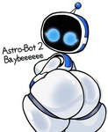 2024 astro_(astro_bot) astro_bot_(series) big_butt blue_eyes breasts butt digital_drawing_(artwork) digital_media_(artwork) english_text female hi_res huge_butt humanoid lewdewott looking_at_viewer looking_back looking_back_at_viewer machine rear_view robot simple_background solo standing text thick_thighs white_background white_body