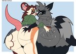 Rating: q
ID: 5566201
Date: 2025-05-12 04:21:23 -0400
Status: active
Score: 15
absurd_res anthro big_butt bottomwear butt butt_focus butt_grab calico_pattern clothed clothing duo ear_piercing facial_piercing female hand_on_butt hi_res hoodie hotfilk jinx_(racc4hire) looking_at_viewer looking_back male male/female mammal mouse murid murine nose_piercing piercing procyonid raccoon rear_view rodent simple_background skirt smile tail thick_thighs topwear post #5566201