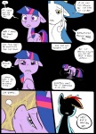 clothed clothing comic dialogue digital_media_(artwork) duo_focus english_text equid equine female feral friendship_is_magic fur group hair hasbro horn horse mammal metal_(artist) my_little_pony mythological_creature mythological_equine mythology pony rainbow_dash_(mlp) speech_bubble starswirl_the_bearded_(mlp) text twilight_sparkle_(mlp) unicorn