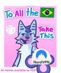 anthro belly blue_body blue_fur blue_hair brazil canid canine cheek_tuft chest_tuft comic dialogue facial_tuft fox fur hair humor luckfoxo33 male mammal meme paws pink_background simple_background template text tolng trans_(lore) trans_man_(lore) tuft white_belly