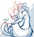 2019 adobe_photoshop_(artwork) anthro basitin breasts canid canine canis casual_nudity chest_tuft conditional_dnp cuddling digital_media_(artwork) duo eyebrows eyelashes eyes_closed female fluffy fluffy_tail fur hi_res hug hugging_another hugging_from_behind keidran keith_keiser larger_female long_tail lying male male/female mammal monochrome natani nude on_side pillow romantic romantic_couple side_boob simple_background size_difference sketch sleeping slim smaller_male smile snout social_nudity sound_effects spooning tail tom_fischbach tuft twokinds vowelless vowelless_sound_effect white_background wolf zzz