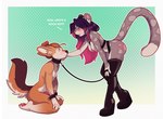 2022 absurd_res anthro areola bdsm blush breasts canid canine canis collar cuff_(restraint) dialogue dianna_(merlin) domestic_dog dominant dominant_female duo eye_contact felid female fur genitals gentle_femdom good_boy grey_body grey_fur hair hand_on_face hi_res kneeling leash leashed_collar looking_at_another male male/female mammal merlinmakes nipples pantherine pawpads paws penis purple_hair restraints simple_background snow_leopard submissive submissive_male tan_body tan_fur wrist_cuffs