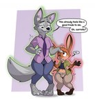 absurd_res alternate_species anthro big_butt body_swap butt canid canine disney duo eipieipie english_text female fox growing hi_res hopps hybrid intersex intersex/male judy_hopps lagomorph leporid male mammal nick_wilde rabbit shrinking size_transformation stealing text transformation zootopia