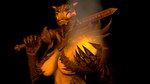 16:9 3d_(artwork) annoyed anthro argonian armor bethesda_game_studios big_breasts breasts close-up curvy_figure daedric_armor deeja digital_media_(artwork) elemental_manipulation female fire fire_manipulation hi_res itsjust_max looking_at_viewer melee_weapon microsoft reptile scalie skyrim solo source_filmmaker_(artwork) standing sword the_elder_scrolls voluptuous voluptuous_anthro voluptuous_female weapon widescreen