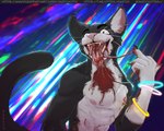 Rating: q
ID: 5602449
Date: 2025-05-27 14:19:17 -0400
Status: active
Score: 3
5:4 abstract_background absurd_res anthro bite blood blood_in_mouth blood_on_face blood_on_hand blood_splatter bodily_fluids cocky cocky_smile crazy_eyes domestic_cat dripping ear_piercing felid feline felis gesture glowstick hand_gesture hi_res huge_filesize male mammal middle_finger mouth_shot nipple_piercing nipples open_mouth piercing saliva saliva_drip saliva_on_tongue saliva_string sketch sketchotterly sketchotto sketchy solo solo_in_panel text url post #5602449