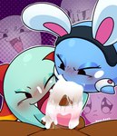 Rating: e
ID: 5370622
Date: 2025-02-13 14:56:55 -0500
Status: active
Score: 84
ambiguous_gender ball_grab balls being_watched blue_body bodily_fluids boo_(mario) bow_accessory bow_ribbon cel_shading cuffs_(clothing) cum cum_drip cum_in_mouth cum_inside cum_on_balls cum_on_face cum_on_penis dark_body dark_skin dripping ejaculation eyelashes fake_ears fake_rabbit_ears fangs fangs_on_penis fellatio female first_person_view genital_fluids genitals ghost gradient_background green_body group hi_res human human_pov humanoid jealous lady_bow long_tongue looking_at_another makeup male male/female male_pov mammal mario_bros motion_lines nintendo one_eye_closed open_mouth oral paper_mario peeka_(mario) penile penis penis_grab saliva saliva_on_penis saliva_on_tongue sex shaded simple_background spirit stroking_penis sucking sucking_tip surrounded teeth tongue tongue_out tongue_wrap tonguejob translucent translucent_body trio vesi_sage waddling_head wink post #5370622