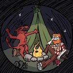Rating: s
ID: 4843426
Date: 2024-06-10 17:56:48 -0400
Status: active
Score: 19
1:1 2024 absurd_res ambiguous_gender anthro axe beard belt big_stretch bovid campfire camping caprine caprine_demon clothed clothing demicryptid demon don't_starve duo eyes_closed facial_hair fire footwear fully_clothed fur goat_demon grass hair happy hi_res horn human imp klei_entertainment lucy_(don't_starve) male mammal night nude open_belt open_mouth orange_hair pale_skin plant raised_arms red_body red_fur shaded shoes signature sitting sitting_on_ground sitting_on_log smile star stretching tail tent tired tired_eyes toony white_eyes woodie_(don't_starve) wortox yawn post #4843426