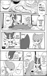 5:8 ayaka canid canine canis comic domestic_dog duo english_text feral husky kyappy mammal monochrome nordic_sled_dog shiba_inu shibeta spitz text