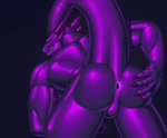 anthro anus butt digital_media_(artwork) dragon hi_res looking_at_viewer male muscular muscular_male mythological_creature mythological_scalie mythology nude null null_bulge raised_tail rear_view scalie simple_background smile solo tail tail_anus thick_tail todisllo