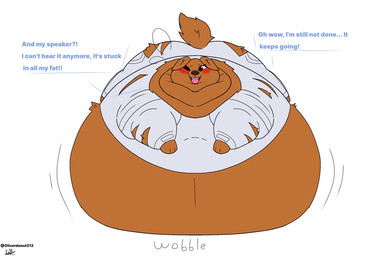 Rating: q
ID: 5659532
Date: 2025-06-22 02:24:18 -0400
Status: active
Score: 9
2025 belly big_belly big_butt blush brown_body brown_fur butt canid canine clothing cosmo_(marvel) fat_neck female feral front_view fur hi_res huge_belly hyper hyper_belly immobile inflation looking_at_viewer lying mammal marvel morbidly_obese obese oliverdonut212 on_front one_eye_closed overweight overweight_female paws simple_background solo spacesuit tongue tongue_out torn_clothing weight_gain white_background post #5659532