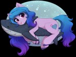 Rating: s
ID: 5535721
Date: 2025-04-28 05:40:04 -0400
Status: active
Score: 23
2023 alpha_channel avrameow blahaj cutie_mark equid equine eyelashes female female_feral feral fish fur hasbro hi_res horn hug ikea izzy_moonbow_(mlp) long_tail looking_at_viewer lying mammal mane marine mlp_g5 my_little_pony mythological_creature mythological_equine mythology plushie purple_body purple_eyes purple_fur shark smile smiling_at_viewer solo tail unicorn post #5535721