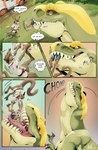 alex_(disregard67) anthro anthro_prey bodily_fluids car comic dialogue dinosaur english_text extreme_size_difference fatescanner feral feral_pred green_body green_scales hi_res kangaroo lagomorph larger_feral larger_male larger_pred leporid liam_(tapdancingtrike) macropod male mammal marsupial molnyshko mud open_mouth oral_vore outside prehistoric_species rabbit reptile saliva saliva_string scales scalie size_difference smaller_anthro smaller_male smaller_prey speech_bubble teeth text theropod tongue tyrannosaurid tyrannosauroid tyrannosaurus tyrannosaurus_rex vehicle vore