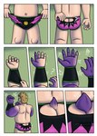 2024 anthro arm_growth butt butt_cleavage clothed clothing colored comic description digital_drawing_(artwork) digital_media_(artwork) english_description generation_1_pokemon gengar ghost growth hair hi_res holowear_(pokemon) human human_to_anthro limb_growth male mammal mask masked_style_gengar muscle_growth muscular muscular_anthro nintendo pokemon pokemon_(species) pokemon_unite regulartf sequence solo species_transformation spirit sports_mask sportswear tail tail_growth transformation transformation_sequence wrestling wrestling_mask wrestling_outfit