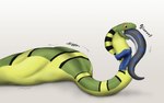 16:10 akaikosh almost_fully_inside duo feral feral_pred feral_prey grey_body male oral_vore orange_eyes partially_inside reptile scalie scarf shaded simple_background snake stripes tail vore white_background widescreen