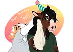 Rating: s
ID: 2937888
Date: 2021-09-21 10:53:48 -0400
Status: active
Score: 27
2021 anthro arm_tuft black_hair black_mane blaze_(marking) blue_eyes breasts brown_body brown_fur clothed clothing clydesdale digital_media_(artwork) draft_horse duo equid equine eyebrows eyelashes facial_markings felid feline female fur green_eyes hair hat head_markings headgear headwear horse male mammal mane mane_hair markings party_hat pink_nose shirt signature smile smileeeeeee sun_(smu) t-shirt tashi_gibson topwear tuft white_body white_fur post #2937888