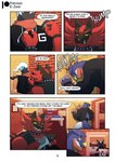 absurd_res anthro bass_(e_zoid) bottomwear chord_(e_zoid) clothed clothing collar comic darkrai dialogue e-zoid eeveelution english_text garchomp generation_2_pokemon generation_4_pokemon generation_7_pokemon gig_(e_zoid) gloves handwear hi_res incineroar jacket legato_(e_zoid) legendary_pokemon male muscular muscular_anthro muscular_male nintendo pants pokemon pokemon_(species) ring stitch_(sewing) text topwear umbreon