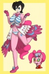 2:3 alternate_species black_hair blue_eyes breasts candy clothing cosplay costume dessert digital_media_(artwork) dress female food friendship_is_magic gloves gumball_machine hair handwear hasbro hat headgear headwear hi_res human humanized kloudmutt mammal my_little_pony not_furry pinkie_pie_(mlp) ribbons solo tail