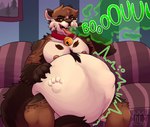 Rating: q
ID: 5519271
Date: 2025-04-21 02:23:22 -0400
Status: active
Score: 32
abdominal_bulge anthro belly_hair body_hair burping flexing_muscles happiestlandfill hi_res male male_pred mammal miles_(milestheraccoon) multiple_piercings musclegut muscular navel oral_vore overweight overweight_anthro overweight_male piercing procyonid raccoon rumbling_stomach solo squirming vore post #5519271