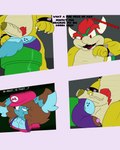 4:5 absurd_res big_penis bodily_fluids bowser butt chibi_(chibitay) chibitay cum cum_in_ass cum_in_pussy cum_inflation cum_inside cumshot domestic_cat ejaculation felid feline felis female forced genital_fluids genitals hi_res inflation koopa male male/female mammal mario mario_bros nintendo penis pipe public_use questionable_consent scalie stuck tongue translynx