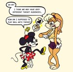 Rating: s
ID: 5570176
Date: 2025-05-13 18:36:22 -0400
Status: active
Score: 16
2024 3_toes absurd_res anthro barefoot black_nose blonde_hair bloomers blue_eyes body_swap bottomwear breasts clothed clothing dialogue digital_drawing_(artwork) digital_media_(artwork) disney dumbochumbo duo english_text eyelashes feet female flower flower_on_hat footwear fur gloves hair handwear hat headgear headwear hi_res high_heels lagomorph leporid lola_bunny looney_tunes mammal minnie_mouse mouse mouse_ears murid murine orange_body orange_fur paws pink_nose plant plantigrade ponytail_ears rabbit rabbit_ears raised_leg red_clothing red_hat red_headwear rodent shirt shoes short_tail shorts simple_background skirt speech_bubble standing tail talking_to_another tank_top text toes toony topwear visible_self warner_brothers white_body white_fur yellow_flower post #5570176