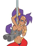 5_fingers areola breasts duo female fingers hair humanoid humanoid_pointy_ears long_hair mystic_dong nipples not_furry one_eye_closed ponytail purple_hair shantae shantae_(series) wayforward