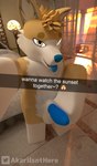 3d_(artwork) absurd_res akariisnthere anthro bed bedroom blue_penis canid canine canis caption digital_media_(artwork) domestic_dog emoji english_text furniture genitals herding_dog hi_res lamp male mammal pastoral_dog penis roblox robloxian selfie solo standing sunset text tongue welsh_corgi